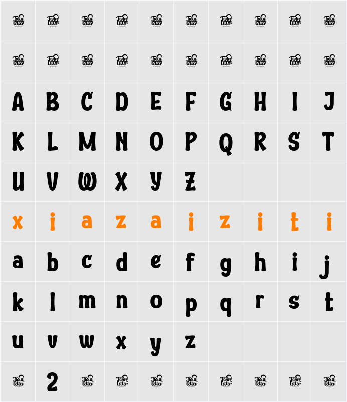 KWUTER Trial 字符映射表