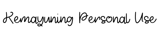 Kemayuning Personal Use