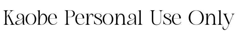 Kaobe Personal Use Only
