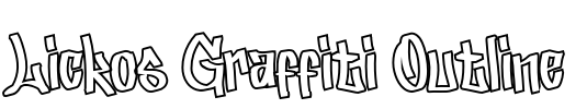 Lickos Graffiti Outline