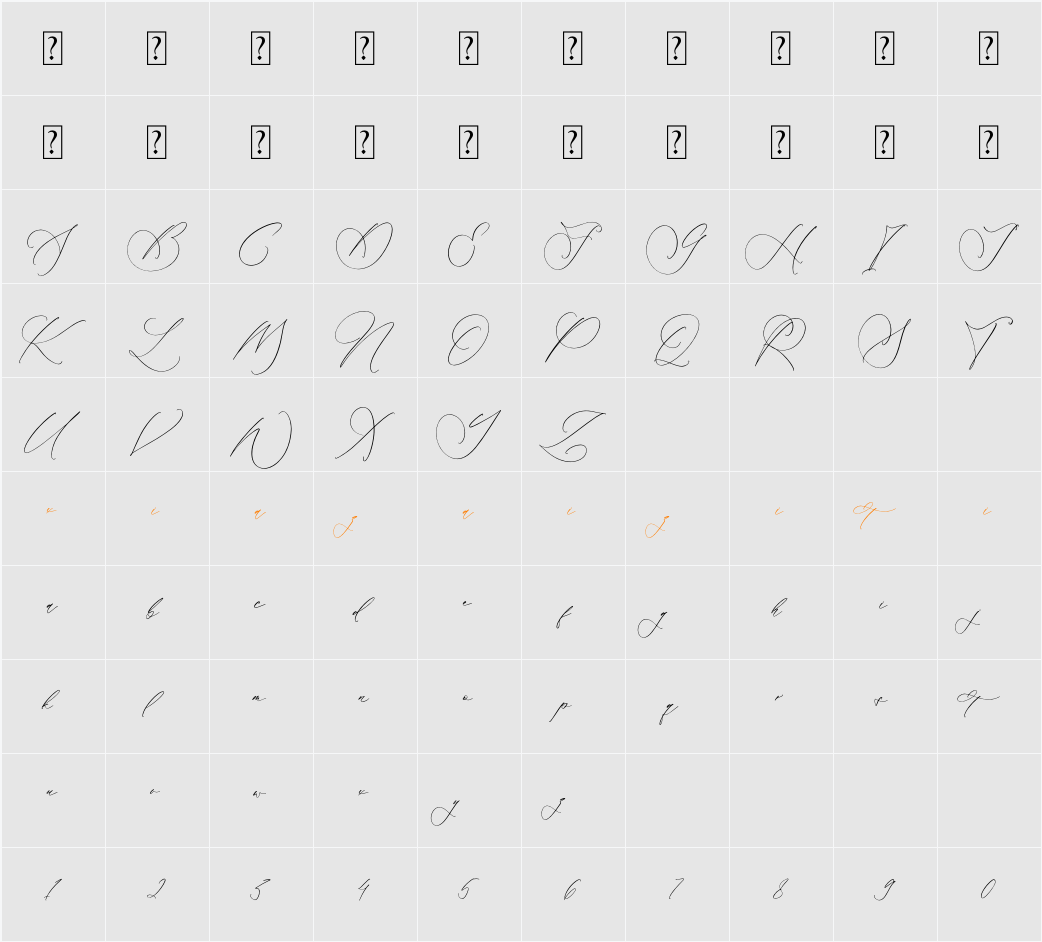Marenttos Timellore 字符映射表