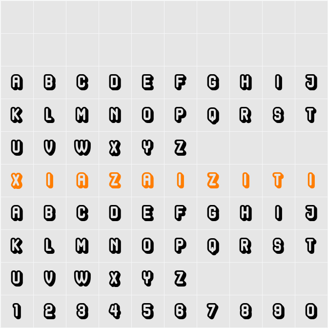 Hocus Pocus Hollow 字符映射表