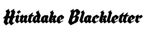 Hintdake Blackletter