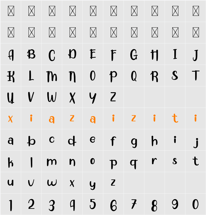 Green Ecosystem 字符映射表
