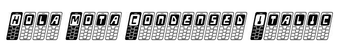 Hola Mota Condensed Italic