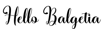 Hello Balgetia