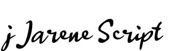 j Jarene Script