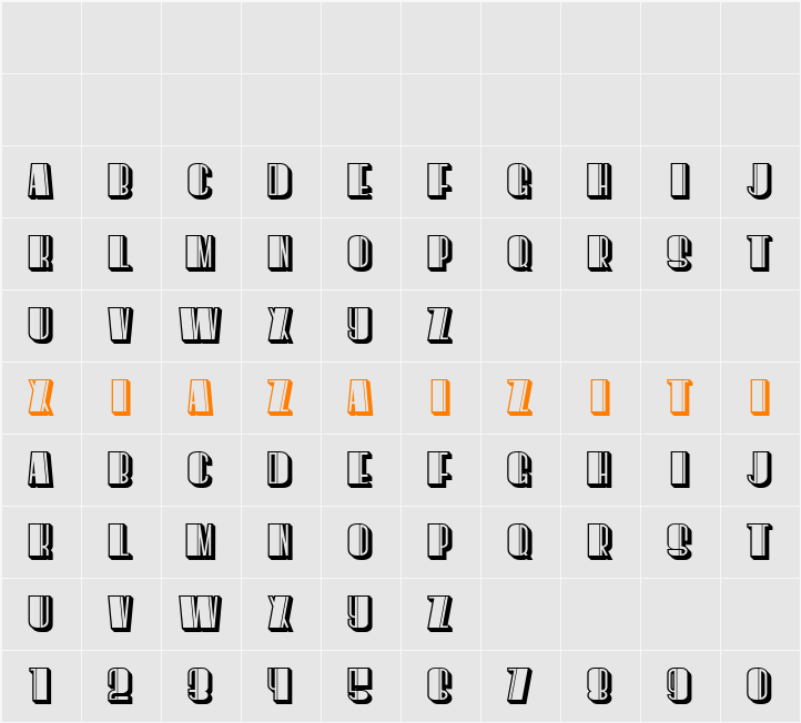 However Stylish 字符映射表