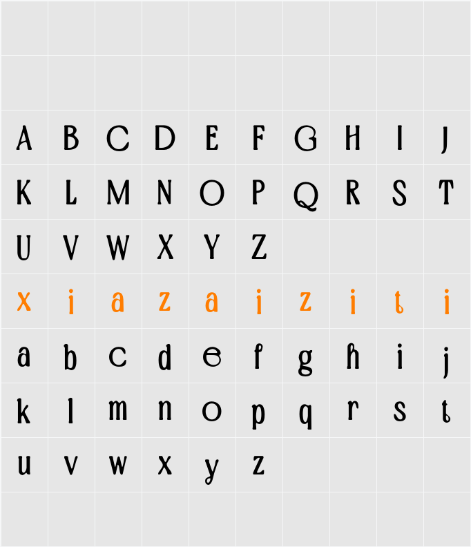 Golften Blur Demo 字符映射表