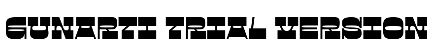 Gunarti Trial Version 字体预览图