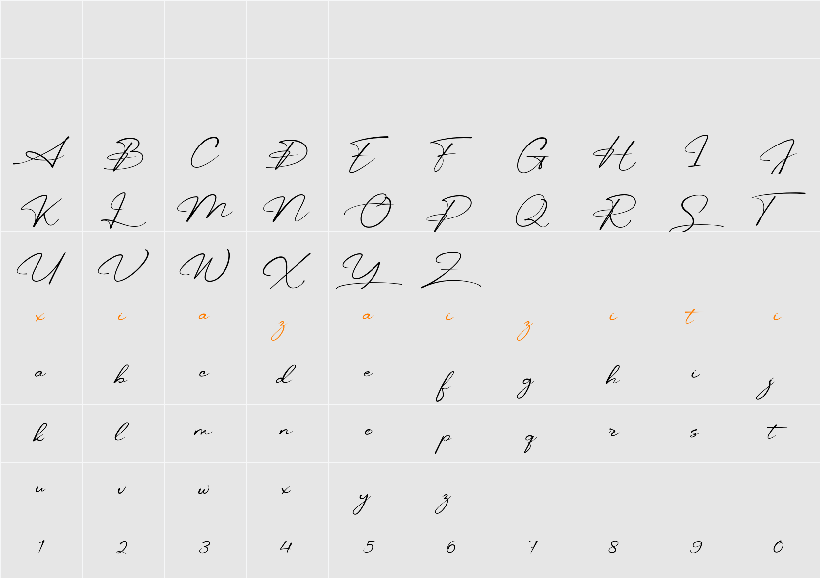 Hi Barbie 字符映射表