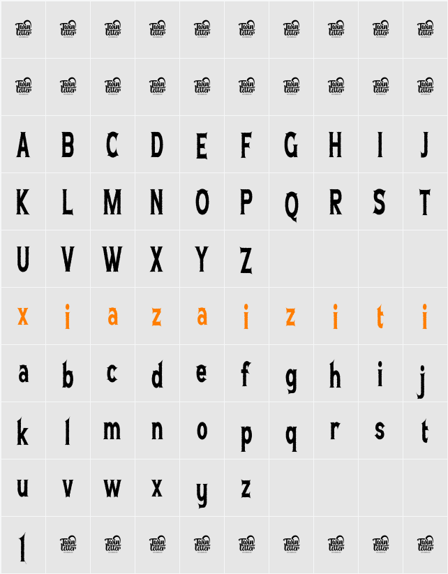 HELLVOSIEN 字符映射表