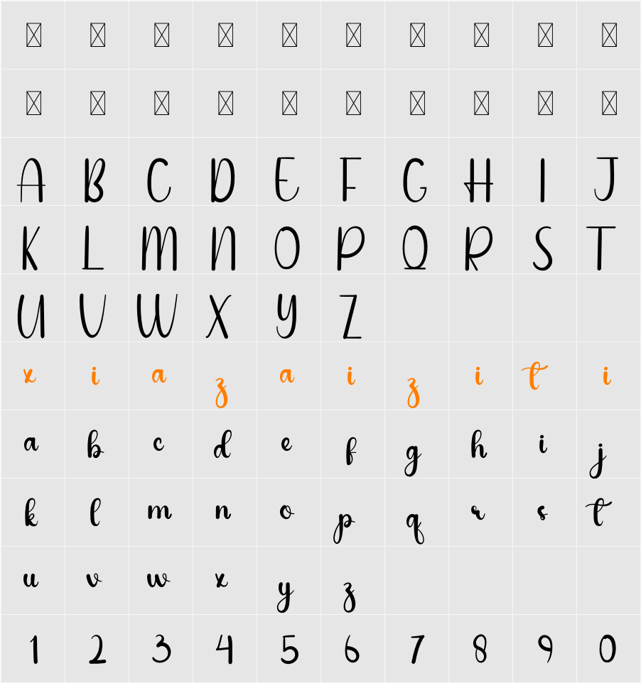 Magnolia 字符映射表