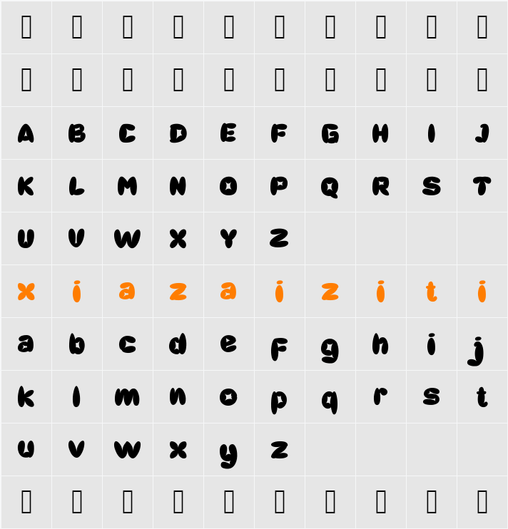 Krico 字符映射表