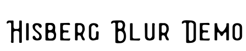 Hisberg Blur Demo