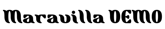 Maravilla DEMO 字体预览图