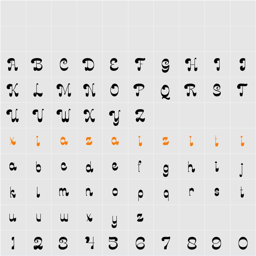 Kampiun 字符映射表