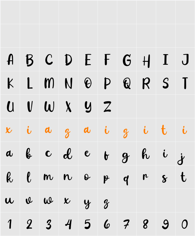 Hello Whistle 字符映射表