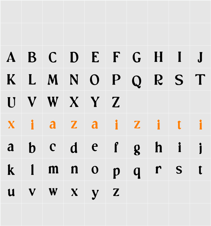 Marbley Blur Demo 字符映射表