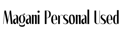 Magani Personal Used