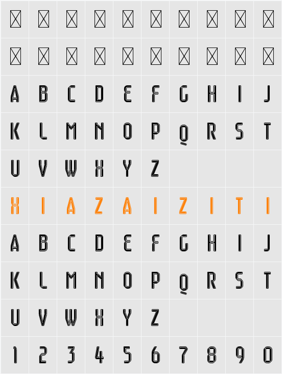 Mainoo Personal Use Diamond 字符映射表