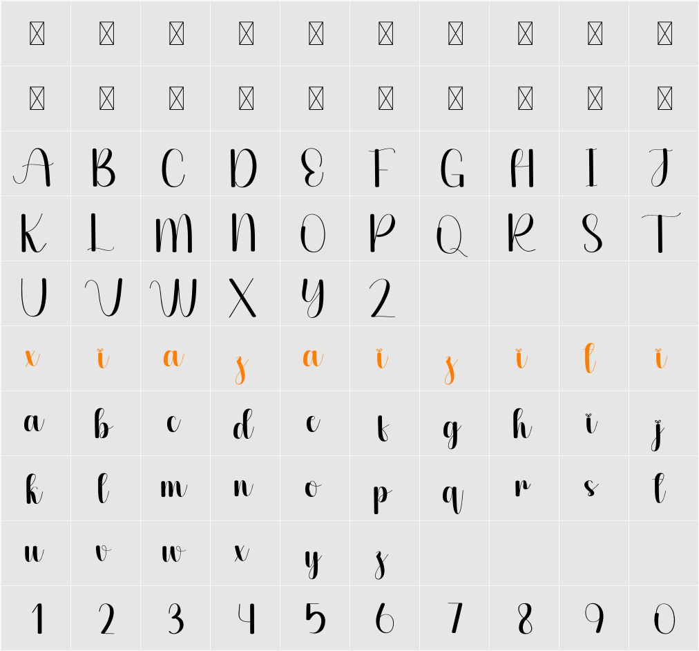 Kichen 字符映射表