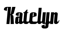 Katelyn 字体预览图
