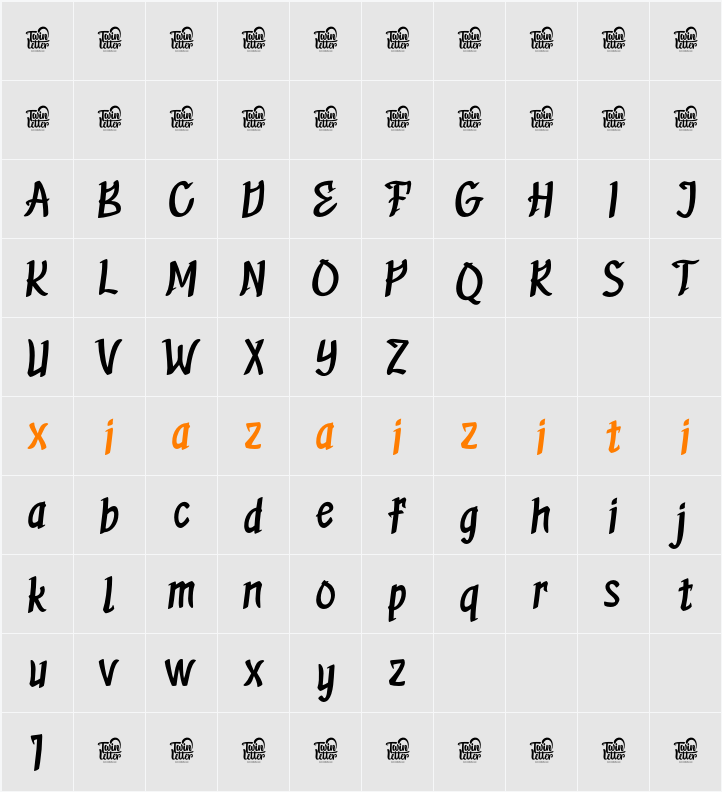 Liymadz Trial 字符映射表