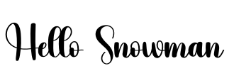 Hello Snowman