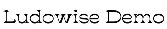 Ludowise Demo 字体预览图
