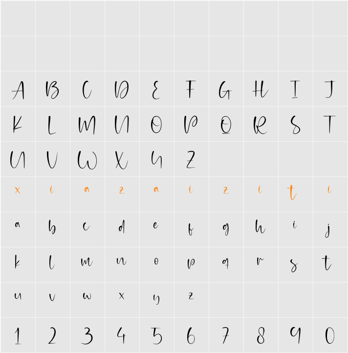 Kalimaya Soultice 字符映射表