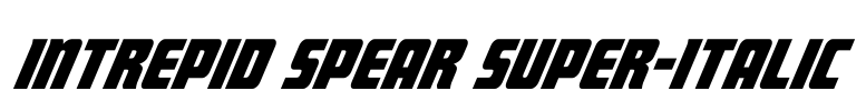 Intrepid Spear Super-Italic