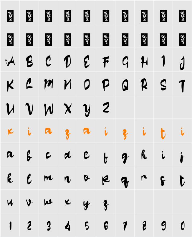 L Lefiah 字符映射表