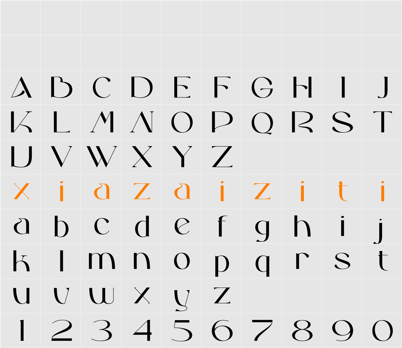 Unnamed 字符映射表