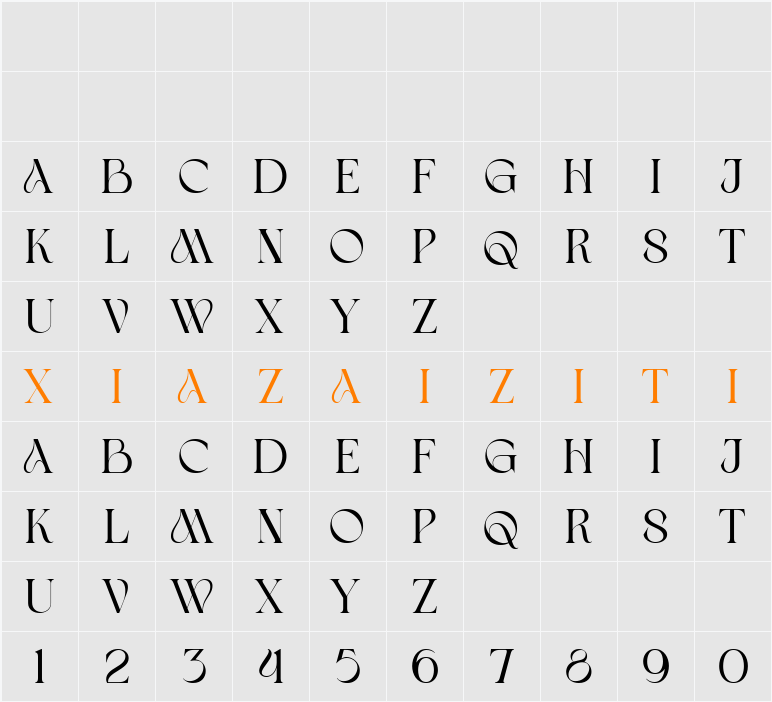 Lamoric Rowen 字符映射表