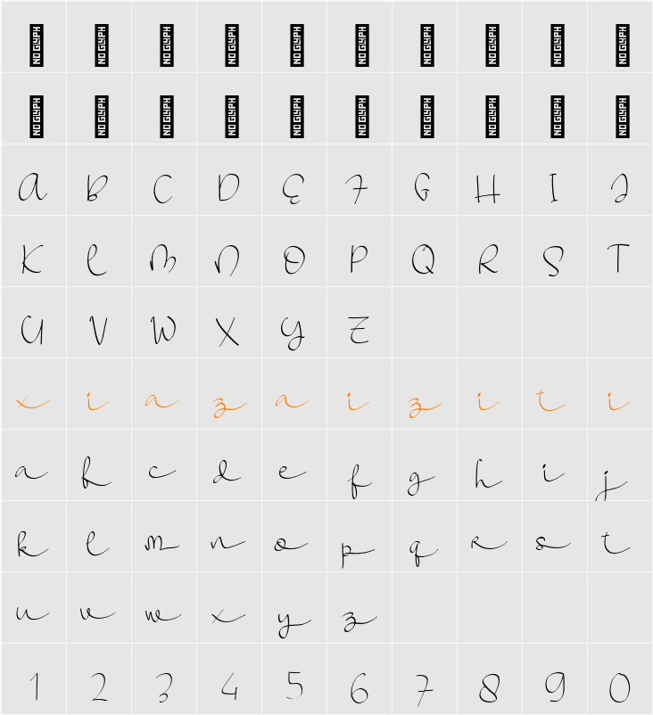 Holahop Personal Use 字符映射表