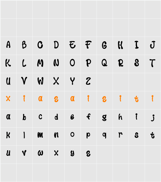 Mango Lover DEMO 字符映射表