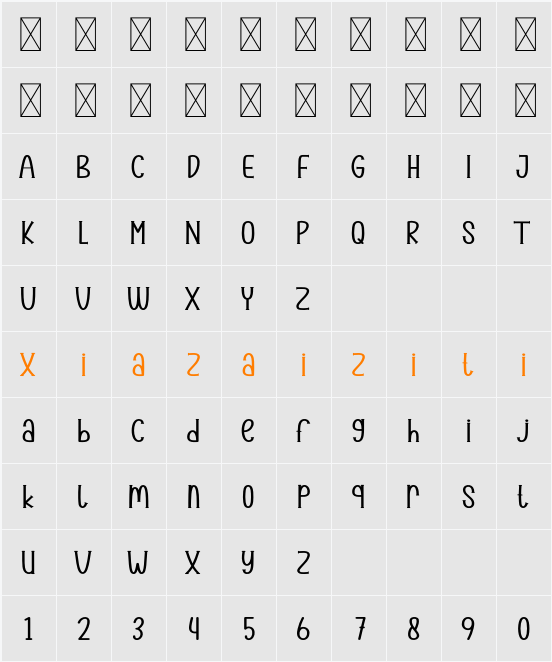 Lemontea 字符映射表
