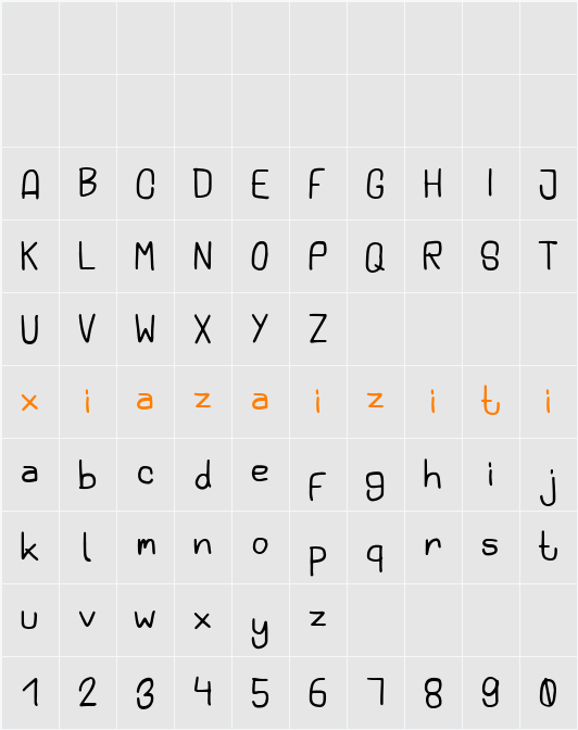 Kid Tribe 字符映射表