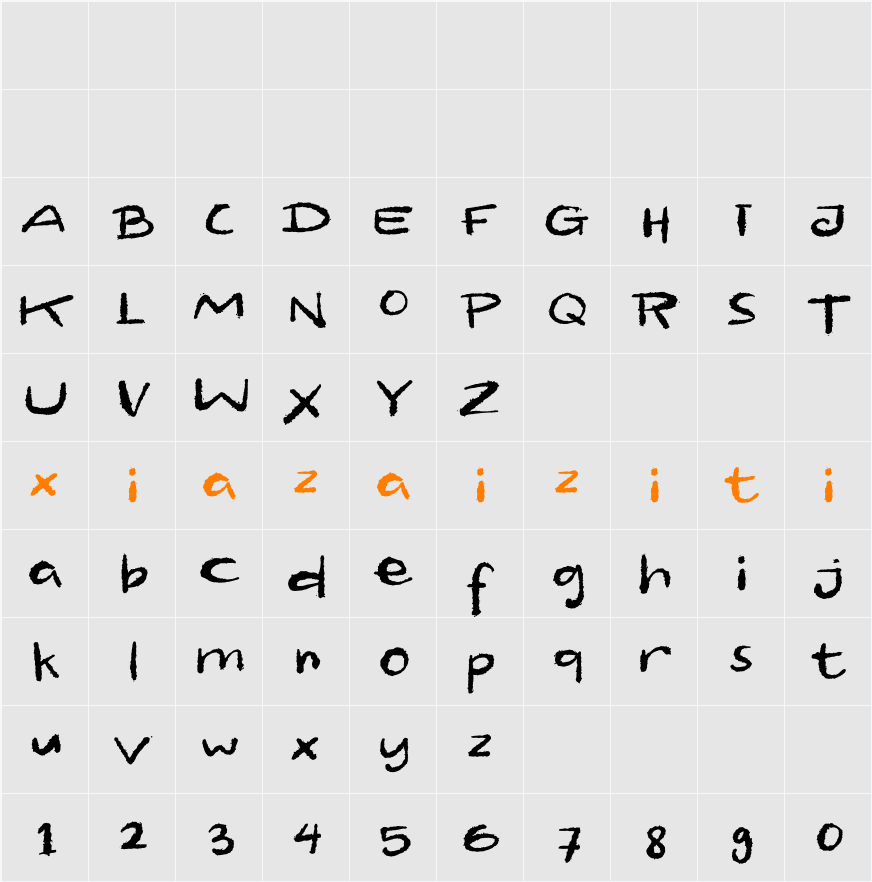 Ghoust free 字符映射表
