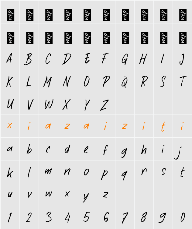 K Kandang Wedus 字符映射表