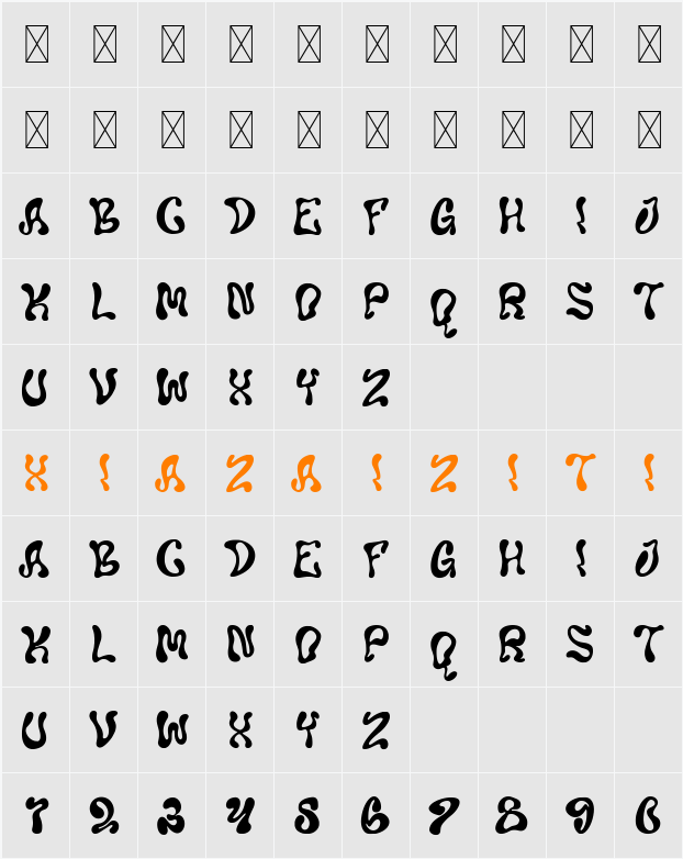 Liquidity Demo 字符映射表