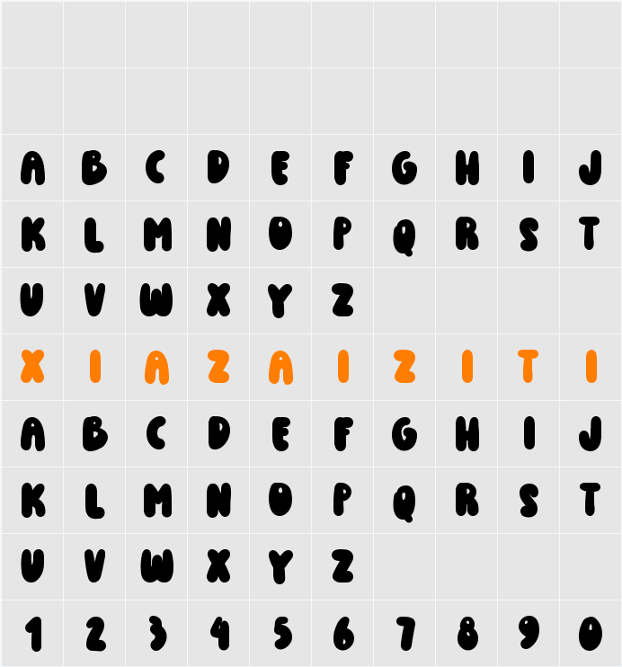 Goldy Boldy 字符映射表