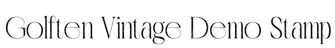 Golften Vintage Demo Stamp