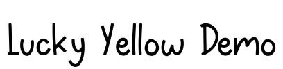 Lucky Yellow Demo 字体预览图