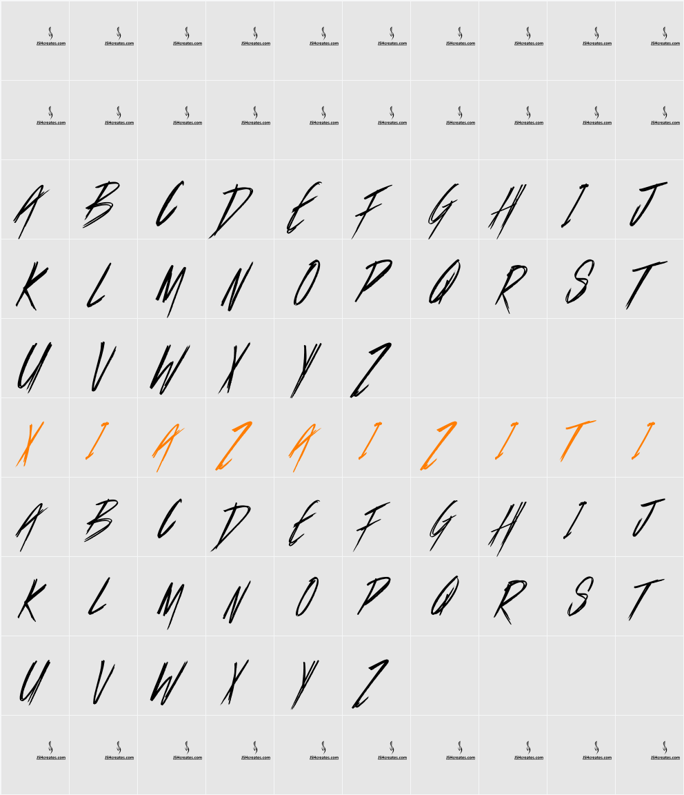 Last Days 字符映射表