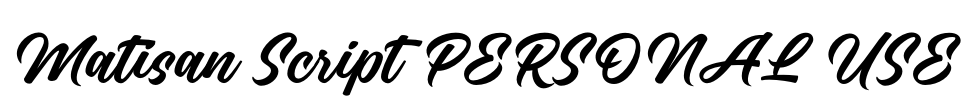 Matisan Script PERSONAL USE