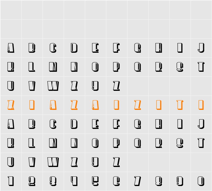 However Flat 字符映射表