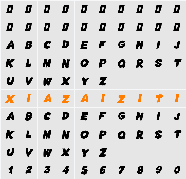 Free Cheese 字符映射表