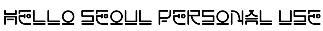 Hello Seoul Personal Use
